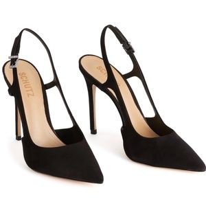 Schutz Boris Slingback Stiletto Black